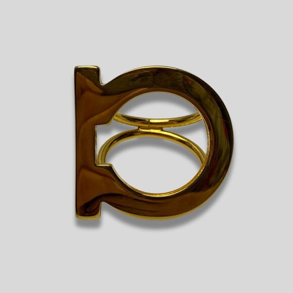 SALVATORE FERRAGAMO Gancini Scarf Ring Limited Edition - Picture 1 of 10